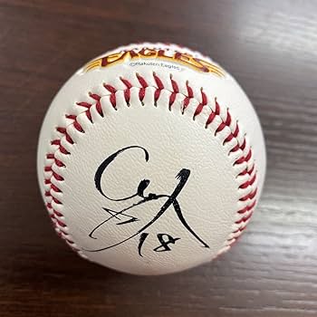 Amazon.co.jp: 楽天イーグルス 田中将大選手 18番 プリント サイン